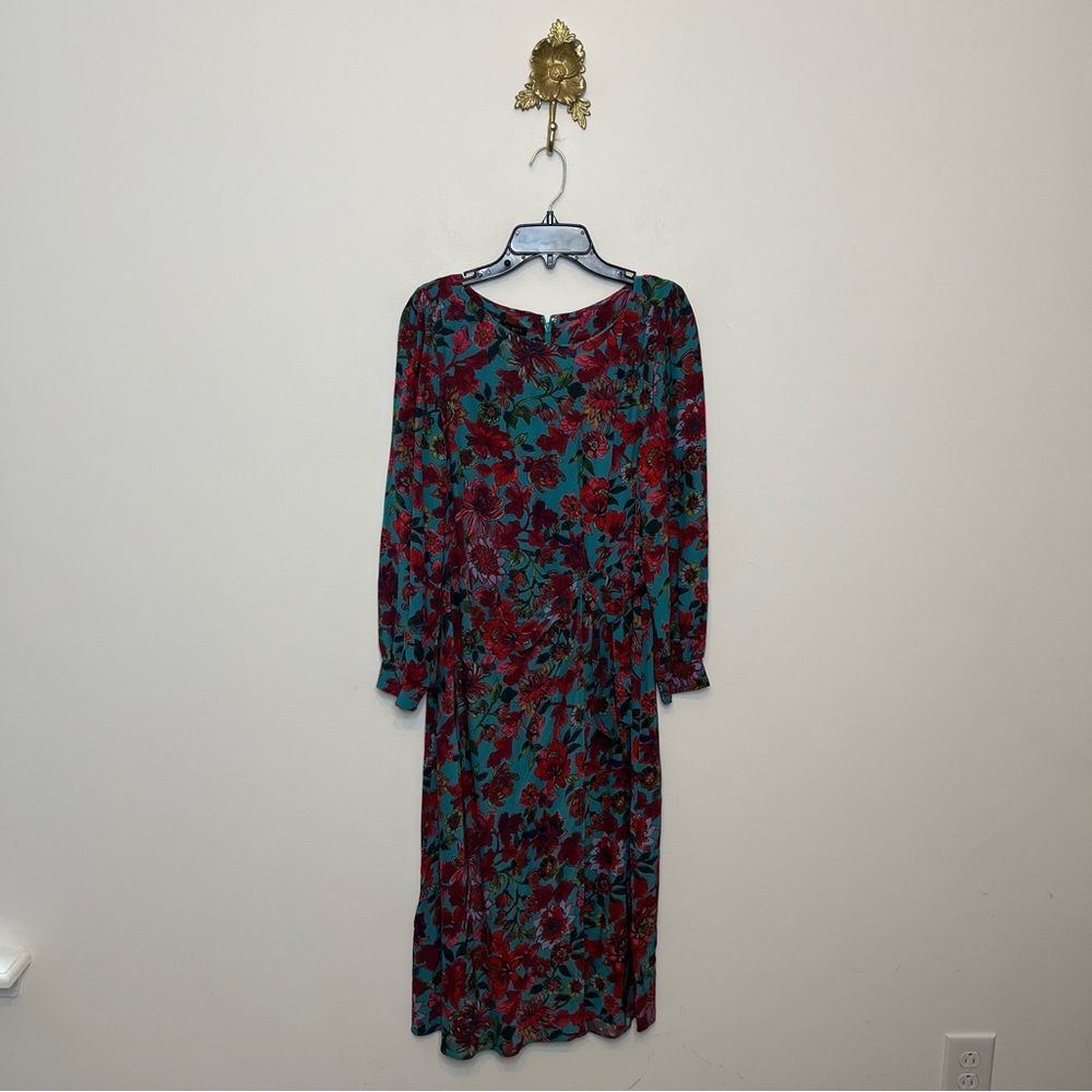 Talbots Side Tie Midi Dress 4